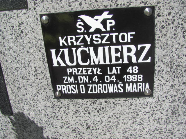 Krzysztof KUĆMIERZ Olkusz - Grobonet - Wyszukiwarka osób pochowanych