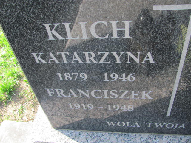 Katarzyna KLICH 1879 Olkusz - Grobonet - Wyszukiwarka osób pochowanych