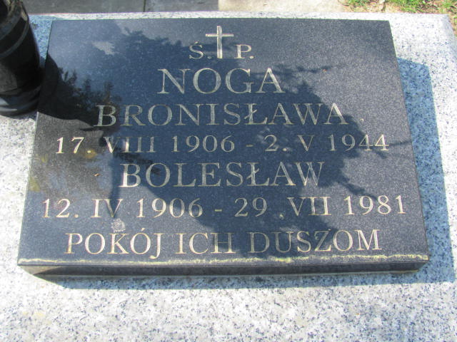 Bronisława NOGA 1906 Olkusz - Grobonet - Wyszukiwarka osób pochowanych