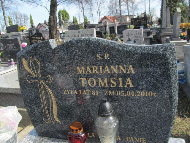 Marianna TOMSIA 1925 Olkusz - Grobonet - Wyszukiwarka osób pochowanych