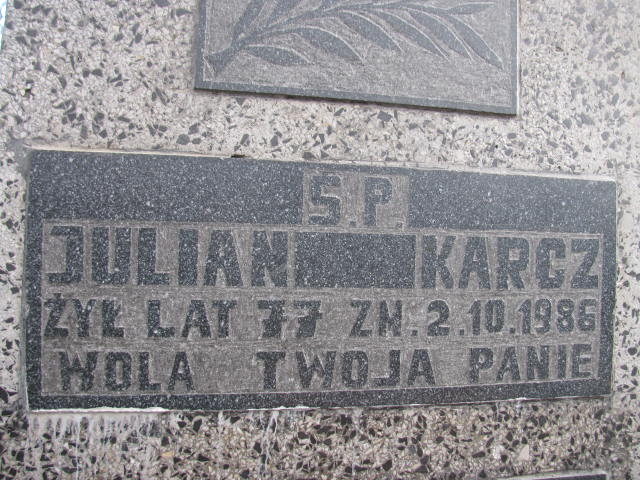 Stefan KARCZ 1939 Olkusz - Grobonet - Wyszukiwarka osób pochowanych