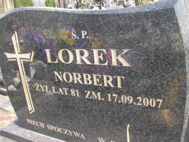 Norbert LOREK 1926 Olkusz - Grobonet - Wyszukiwarka osób pochowanych