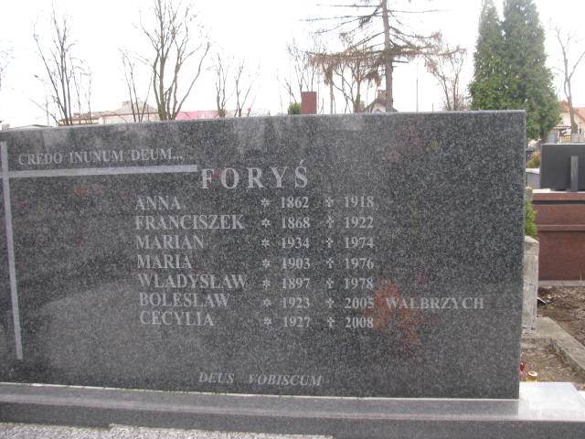 Cecylia FORYŚ 1927 Olkusz - Grobonet - Wyszukiwarka osób pochowanych