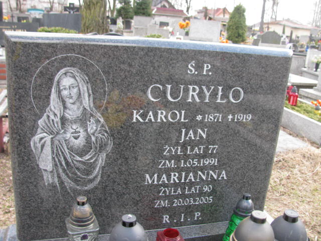 Karol CURYŁO 1871 Olkusz - Grobonet - Wyszukiwarka osób pochowanych