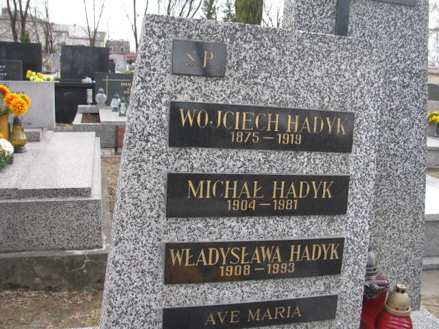 Wojciech HADYK 1875 Olkusz - Grobonet - Wyszukiwarka osób pochowanych