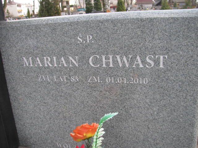 Marian CHWAST 1927 Olkusz - Grobonet - Wyszukiwarka osób pochowanych