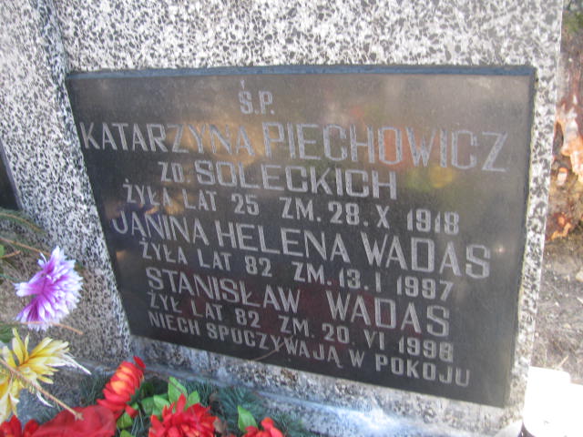 Katarzyna PIECHOWICZ 1893 Olkusz - Grobonet - Wyszukiwarka osób pochowanych