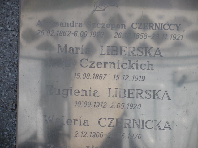 Aleksandra CZERNICKA 1862 Olkusz - Grobonet - Wyszukiwarka osób pochowanych