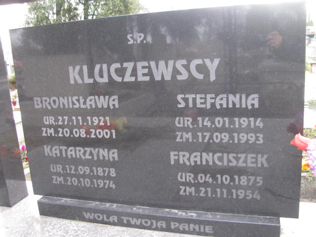 Franciszek KLUCZEWSKI 1875 Olkusz - Grobonet - Wyszukiwarka osób pochowanych