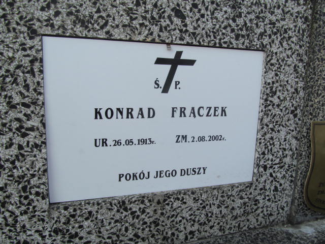 Zygmunt FRĄCZEK 1938 Olkusz - Grobonet - Wyszukiwarka osób pochowanych