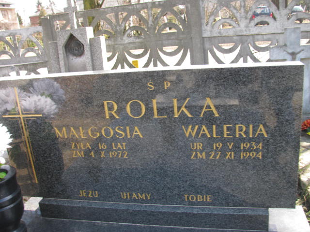 Małgorzata ROLKA 1956 Olkusz - Grobonet - Wyszukiwarka osób pochowanych