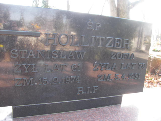 Zofia HOLLITZER 1912 Olkusz - Grobonet - Wyszukiwarka osób pochowanych