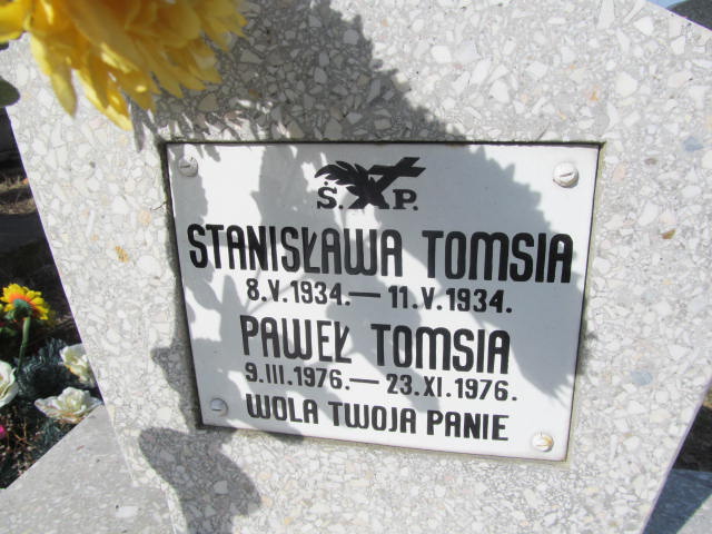 Stanisława TOMSIA 1934 Olkusz - Grobonet - Wyszukiwarka osób pochowanych