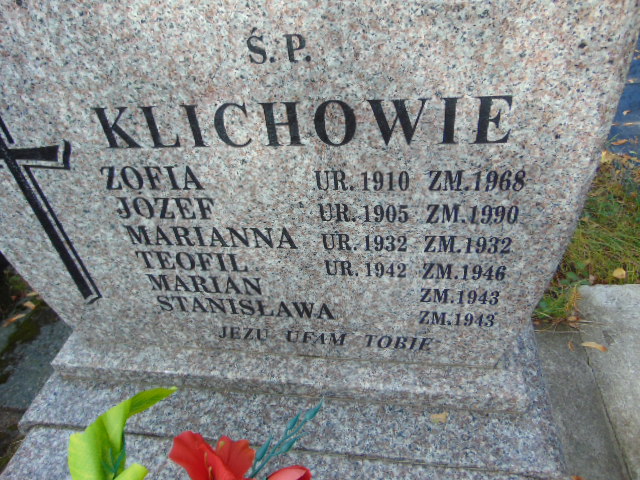 Teofil KLICH 1942 Olkusz - Grobonet - Wyszukiwarka osób pochowanych