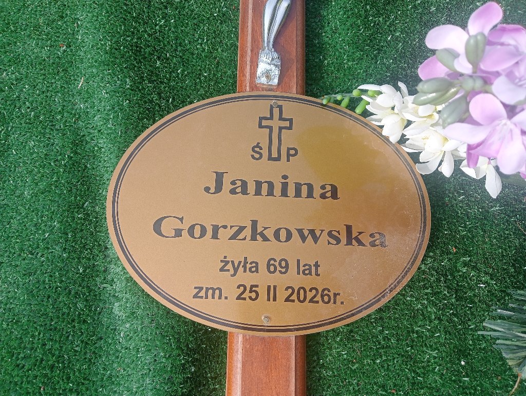 Janina GORZKOWSKA 1956 Olkusz - Grobonet - Wyszukiwarka osób pochowanych