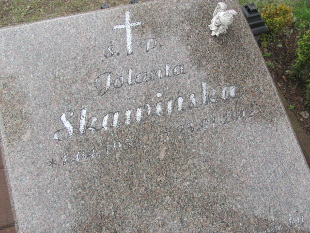 Jolanta SKAWIŃSKA 1956 Olkusz - Grobonet - Wyszukiwarka osób pochowanych