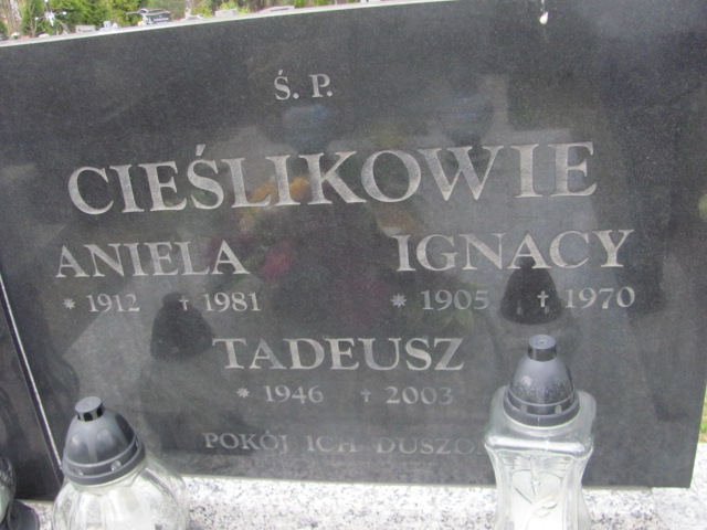 Roman CIEŚLIK 1940 Olkusz - Grobonet - Wyszukiwarka osób pochowanych