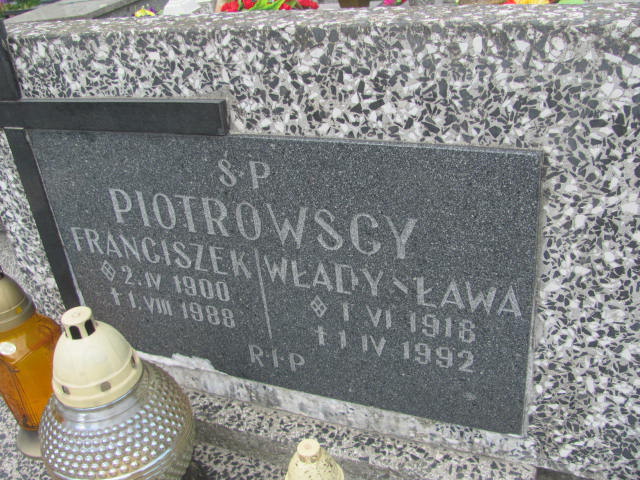 Władysława PIOTROWSKA 1918 Olkusz - Grobonet - Wyszukiwarka osób pochowanych