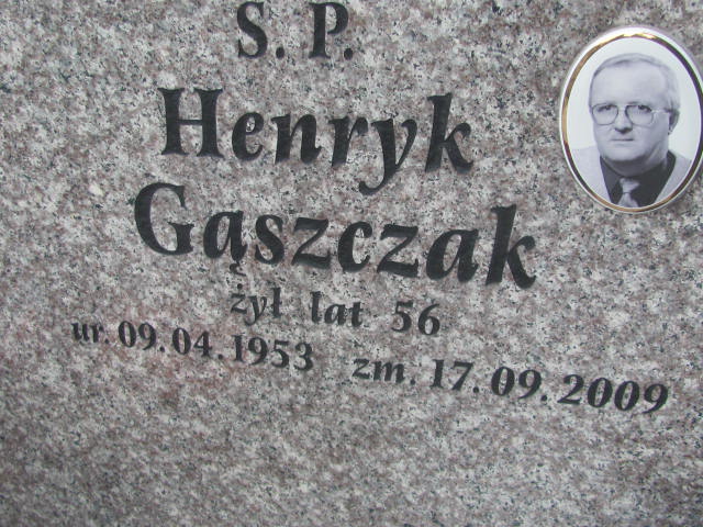 Henryk GĄSZCZAK 1953 Olkusz - Grobonet - Wyszukiwarka osób pochowanych