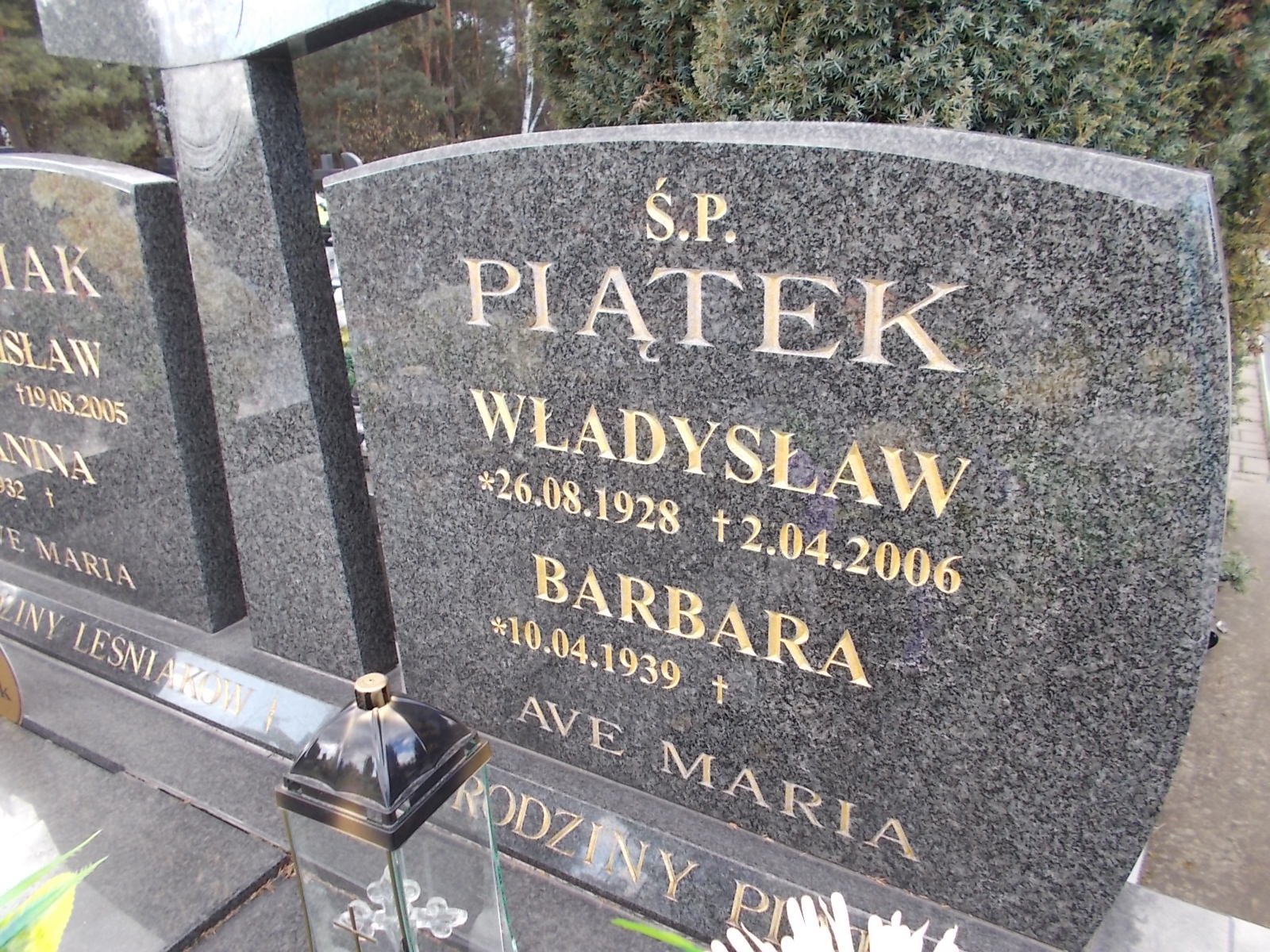 Barbara PIĄTEK 1939 Olkusz - Grobonet - Wyszukiwarka osób pochowanych