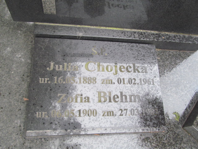 Zofia BLEHM 1900 Olkusz - Grobonet - Wyszukiwarka osób pochowanych