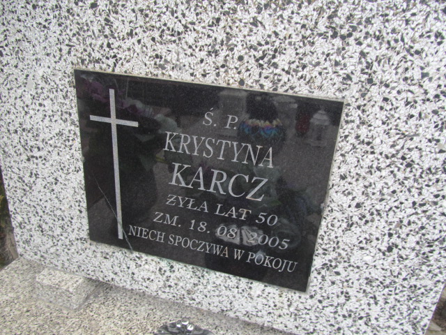 Krystyna KARCZ 1955 Olkusz - Grobonet - Wyszukiwarka osób pochowanych